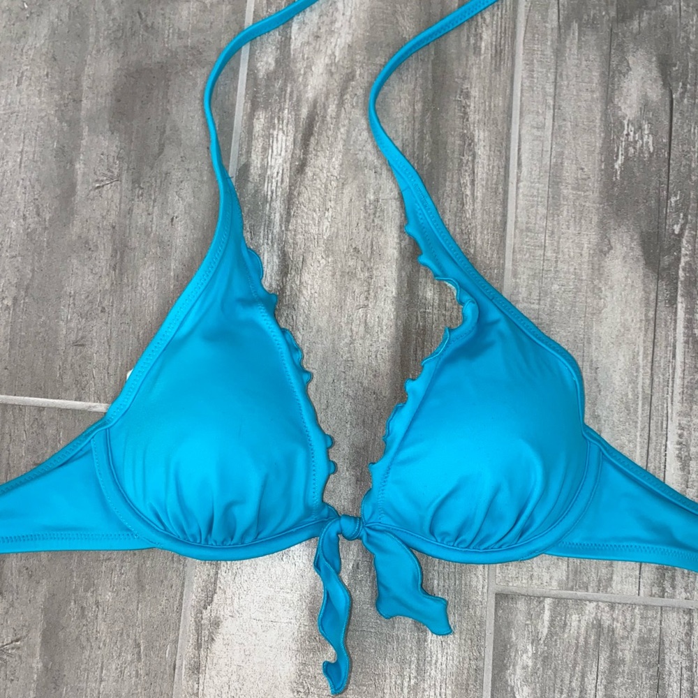 Victoria’s Secret Ruffle Halter Swimsuit Top